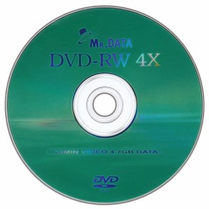 DVD-RW 4倍速 データ用 繰り返し記録 4.7GB 10枚 MR DATA/DVD-RW47 4X 10PS/7827ｘ１個