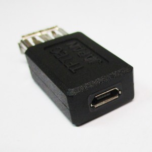 変換プラグ USB A(メス）→microUSB(メス）USBAB-MCB 変換名人/4571284886315
