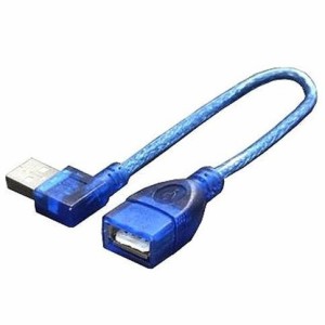 送料無料メール便 USBケーブル L型延長20cm（左L）USBA-CA20LL/2928 ポイント消化