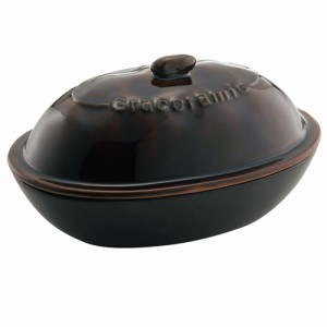 送料無料 陶製焼きいも器 陶器製電子レンジ調理器 グレイスラミック GC-04/0205
