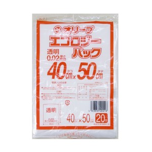 15Lゴミ袋 室内くず入れ用 0.02ｍｍ厚 15リットル （透明 ）400ｘ500ｃｍ 20枚入り SL-7/0218ｘ１冊