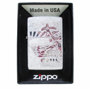 ZIPPO ジッポー オイルライター ペンギン 唐草 #K-7SVイブシｘ１個＆ギフトボックスセット（オイル＋フリント+BOX）/送料無料