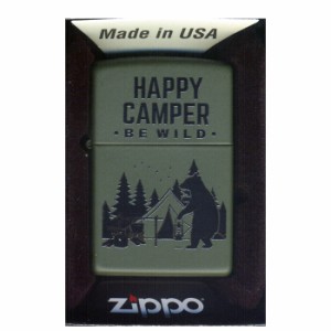 送料無料 ジッポー オイルライター Happy Camper Z221-104598&ギフトボックスセット（オイル＋フリント+BOX）