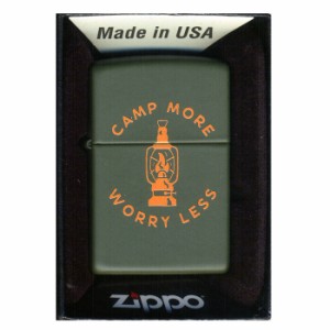 送料無料 ジッポー オイルライター Camp More Worry Les Z221-104599