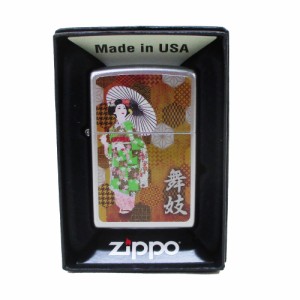 送料無料 ジッポー オイルライター USA Zippo 和柄シリーズ 舞妓 SP-KE