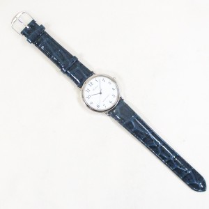 送料無料メール便　シチズン ファルコン 腕時計 日本製ムーブメント 革ベルト ネイビー/紺 メンズ 紳士 Q996-324/2594
