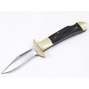 送料無料メール便 フォールディングナイフ KW-154 ブラックウッドハンドル K-WORLD Knife Company