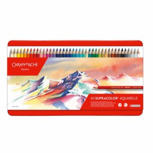 色鉛筆 水溶性鉛筆 カランダッシュ スプラカラーソフト メタルボックス入り 40色セット/3888-340/日本正規品