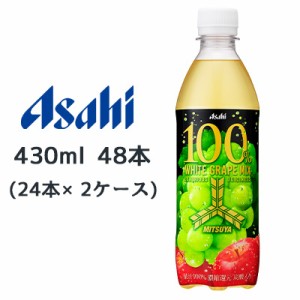 [取寄] アサヒ 三ツ矢 100% ホワイト グレープ ミックス PET 430ml 48本( 24本×2ケース) WHITE GRAPE MIX MITSUYA 送料無料 45198