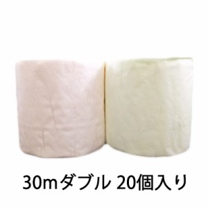 ●関西紙 ペーパームーン トイレットペーパー (雲龍紙包装) 30mダブル ×20個入り (ピンク・グリーン) 送料無料 00691