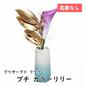 ● プチ カラーリリー 花器なし [P-003] A&K プリザーブド フラワー 送料無料 75749