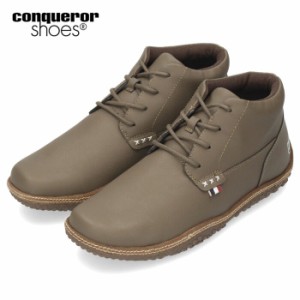 メンズ ブーツ 防水 コンカラー シューズ クレスト ウォーターテックス 121 conqueror shoes CREST WATER-TEX 靴 ウォームグレー 