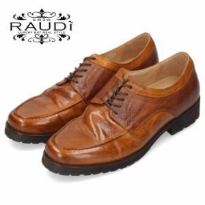 RAUDI ラウディ R-11105 メンズ カジュアルシューズ ブラウン 革靴 レースアップシューズ