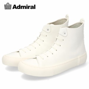 Admiral アドミラル メンズ スニーカー BEATTY HI LE ビーティー HI LE SJAD2104 ホワイト レザー 牛革 セール