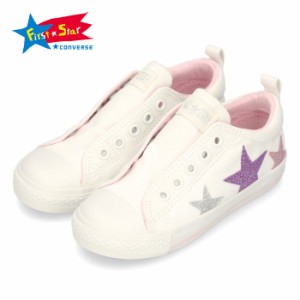 CONVERSEコンバーススニーカーキッズ女の子CHILDALLSTARNGLITTERSTARSLIPOX37302130白ホワイトスリッポンシューズキャンバスセール