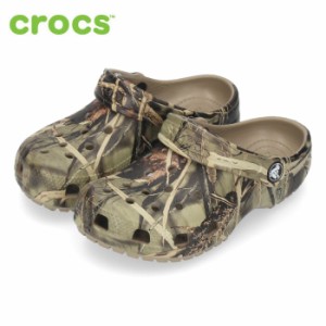 クロックス サンダル キッズ CROCS CLASSIC REALTREE 207093 クラシックリアルツリー アウトドア 軽量 カーキ 子供靴 セール