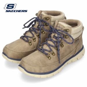 スケッチャーズ ブーツ レディース ショートブーツ SKECHERS SYNERGY 167425-TPE ブラック 撥水 防寒 防滑 ウィンターシューズ セール　