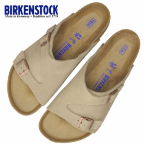 ビルケンシュトック サンダル メンズ チューリッヒ 1009532 トープ BIRKENSTOCK コンフォートサンダル 男性 レギュラー ベロア フットベ