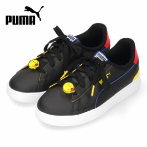 PUMAプーマキッズスニーカーPUMAxSMILEYWORLD384489-02ブラックサーブプロスマイリーワールドPS子供靴セール