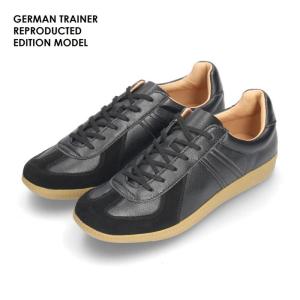 GERMAN TRAINER ジャーマントレーナー スニーカー レディース メンズ 42500 ブラック 黒 レザー 本革 トレーニングシューズ