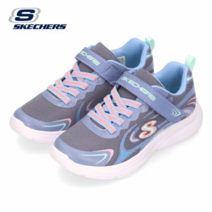 SKECHERS スケッチャーズ キッズ スニーカー ジュニア 女の子 303520L CCMT ウェイビー ライツ エウレカ シャイン チャコール マルチ