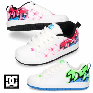 スニーカー キッズ ジュニア DC SHOES ディーシーシューズ スケート ダンス スケボー 靴 子供 ローカット 241007 241012 コート グラフィ