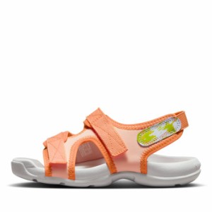 ナイキ サンダル キッズ NIKE スポーツサンダル 子供 靴 NIKE サンレイ アジャスト 6 SE PS DX6385-800 オレンジ 履きやすい