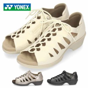 ヨネックス パワークッション レディース サンダル YONEX SDL14 幅広 3.5E ブラック グレー ホワイト ウォーキング 軽量 女性用 靴 セー
