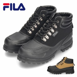 FILA フィラ メンズ ブーツ ウェザーテック 1SF40122 ブラック 黒 ブラウン アウトドア 厚底 オールウェザー