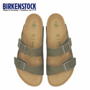 ビルケンシュトック BIRKENSTOCK サンダル メンズ アリゾナ Arizona 1024550 デザートダストタイム グリーン 幅広 レギュラー幅 2本ベル