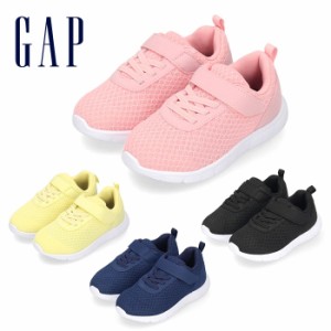 GAP ギャップ キッズ ジュニア スニーカー GPK72201 ピンク イエロー ネイビー ブラック ローカット ベルクロ 通学 子供靴 運動靴 男の子