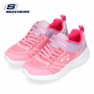 SKECHERS スケッチャーズ キッズ スニーカー ジュニア 女の子 81372L LVPK スナップ スプリンツ ラベンダー ピンク