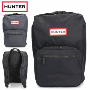 ハンター HUNTER リュック バックパック レディース メンズ 黒 ブラック ネイビー 紺 ミディアム ナイロン パイオニア トップ クリップ 