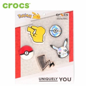 クロックス ジビッツ 光る ピカチュウ チャーム アクセサリー crocs エレベイト ポケモン 10009998 ELEVATED POKEMON 5 PACK LED JIBBITZ