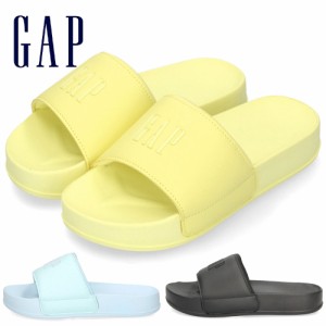 GAP ギャップ サンダル レディース メンズ シャワーサンダル GPU22414 ブラック ライム サックス つっかけ スライドサンダル 海 プール 