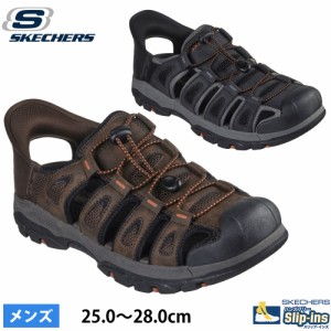 スケッチャーズ スリップインズ サンダル メンズ スポーツサンダル SKECHERS トレスメン - ノーヴィック 205187 CHOC BLK ブラック チョ