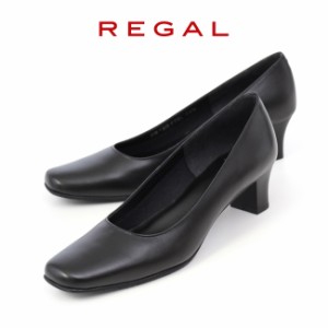 リーガル パンプス レディース 靴 REGAL F75L ブラック 黒 ローヒール 本革 フォーマル 仕事 オフィス ビジネス