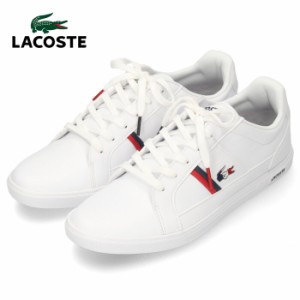 ラコステ スニーカー メンズ LACOSTE EUROPA TRI 1 SMA031L-407 WHT/NVY/RED ホワイト
