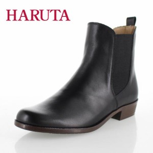 HARUTA ハルタ 靴 6238 ブーツ ショートブーツ 本革 サイドゴア 2E レザー 本革 黒 ブラック レディース