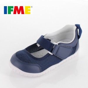 【還元祭クーポン対象】 IFME イフミー 子供靴 スニーカー キッズ うわばき バレーシューズ SC-0008 NAVY 通園 通学 運動靴 内履き ネイ
