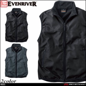 作業服 軽防寒 秋冬 イーブンリバー EVENRIVER マイクロベスト R005 サイズ3L  アウトドア 部屋着