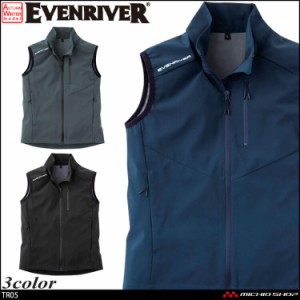 作業服 軽防寒 秋冬 イーブンリバー EVENRIVER 防風 防水 ライトシェルベスト R045 サイズS〜LL 