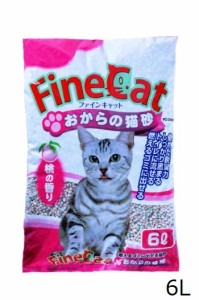 常陸化工　ＦＣおからの猫砂 桃の香り 6L　猫砂