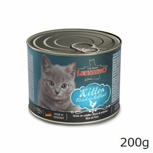 レオナルド 猫用 缶詰 クオリティ セレクション キトン 豊富なポートリー 200g(単品)