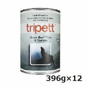 PetKind Tripett グリーンビーフトライプ＆ベニソン(鹿肉) 396gx12缶　缶　犬用
