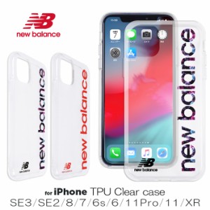 iphone se3 ケース クリア iphone se2ケース 耐衝撃 New Balance TPUクリアケース 縦ロゴ ニューバランス iphone se2 ケース クリア ipho