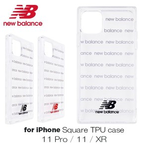 iphone11 ケース クリア iphone11 pro ケース ブランド ニューバランス New Balance  tpu クリアケース スクエア型 iphone pro ケース 透