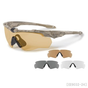 送料無料 ESS サングラス CROSSBLADE SPIN CAMO BONE 3LENS ハイデフブロンズ クリアー スモークグレイレンズ アウトドア  小物 EE9032-2