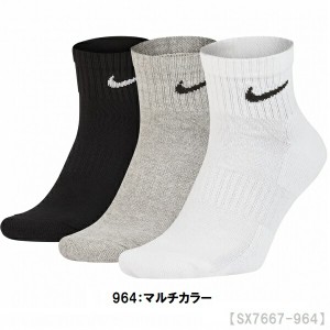 ナイキ NIKE 3P Eクッション クウォーター ソックス メンズ レディース 靴下 SX7667-964