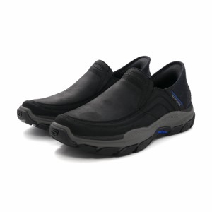 スニーカー スケッチャーズ SKECHERS スリップインズリラックスフィット:リスペクテッド-エルジン ブラック 黒 204810-BLK メンズ シュー